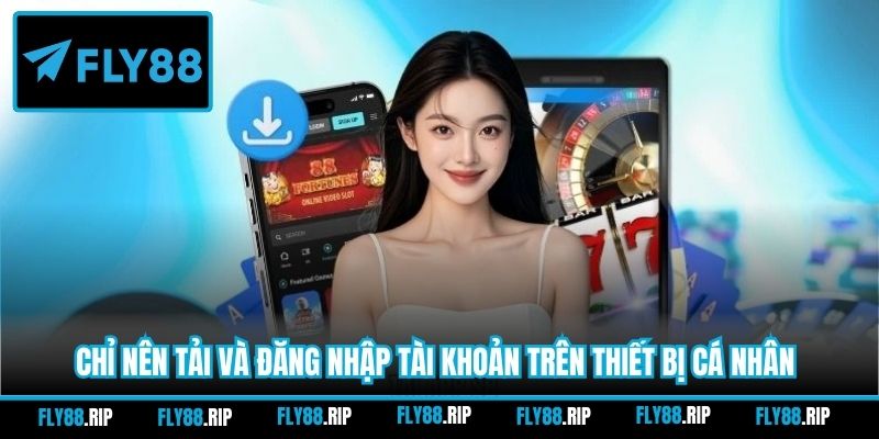 Chỉ nên tải và đăng nhập tài khoản trên thiết bị cá nhân